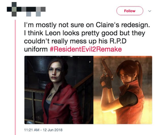 Illustration for article titled Some Fans Aren't Feeling Resident Evil 2's Remake FacesÂ